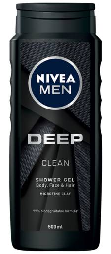 Nivea Men Deep Clean Shower Gel 500ml